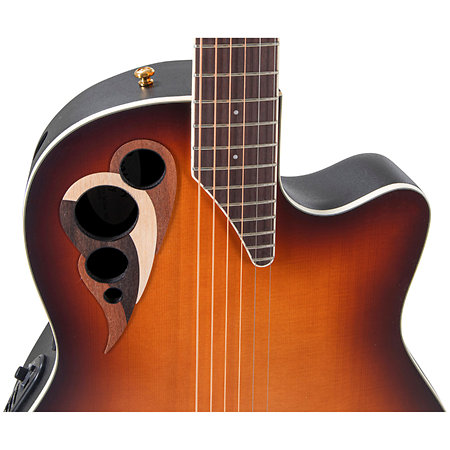 CDX40 1 G Guitar Celebrity Elite Deluxe Deep Contour Vintage Sunburst Satin Ovation