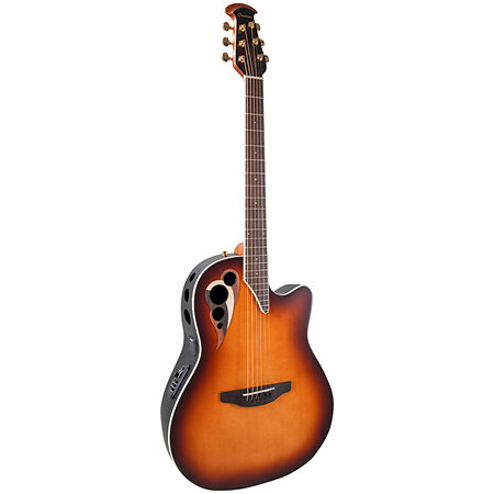 CDX40 1 G Guitar Celebrity Elite Deluxe Deep Contour Vintage Sunburst Satin Ovation