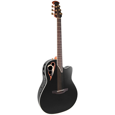 CDX40 5 G Guitar Celebrity Elite Deluxe Deep Contour Black Satin Ovation