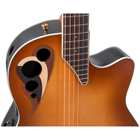 CDX40 PB G Guitar Celebrity Elite Deluxe Deep Contour Peach Burst Satin Ovation