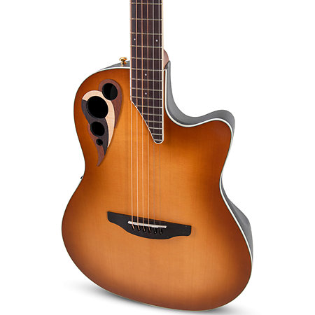 CDX40 PB G Guitar Celebrity Elite Deluxe Deep Contour Peach Burst Satin Ovation