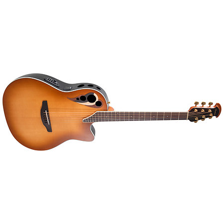 CDX40 PB G Guitar Celebrity Elite Deluxe Deep Contour Peach Burst Satin Ovation