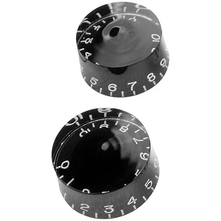Yellow Parts EZ1219B Boutons de potentiomètre type Les Paul noir (lot de 2)