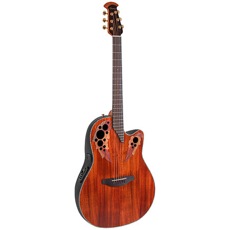 CE44P FKOA G Guitar Celebrity Elite Plus Mid Cutaway Figured Koa Ovation
