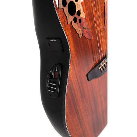 CE44P FKOA G Guitar Celebrity Elite Plus Mid Cutaway Figured Koa Ovation