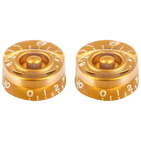 Yellow Parts EZ1219G Boutons de potentiomètre type Les Paul gold (lot de 2)