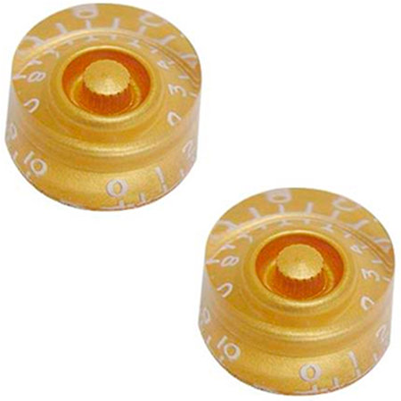 Yellow Parts EZ1219G Boutons de potentiomètre type Les Paul gold (lot de 2)