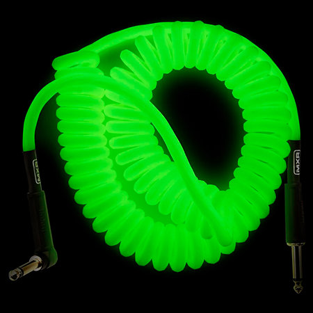 DCICG15R Câble coil Glow in the dark droit/coudé 4,5 m MXR