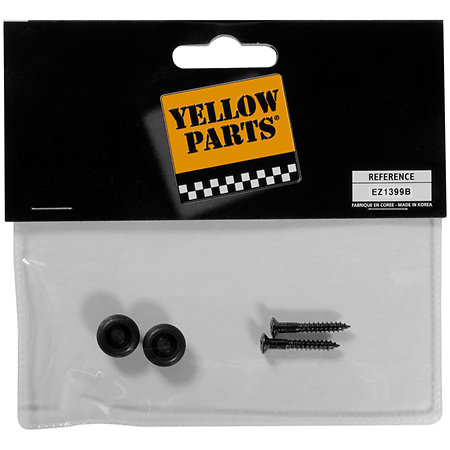 Yellow Parts EZ1399B Attache-courroie + vis noir (lot de 2)