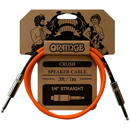 CBL40 HPJJ Câble HP 90 cm jack/jack Orange