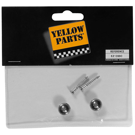 Yellow Parts EZ1399C Attache-courroie + vis chrome (lot de 2)