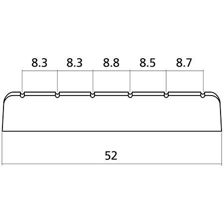 Yellow Parts EZ1450 Sillet de tête plastique pour guitare classique