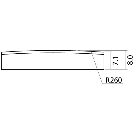 EZ1465 Sillet de tête en os pour guitare folk Yellow Parts