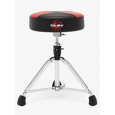 Gibraltar 9608RQPRB 9000 Series Siège batteur, Rouge/Noir