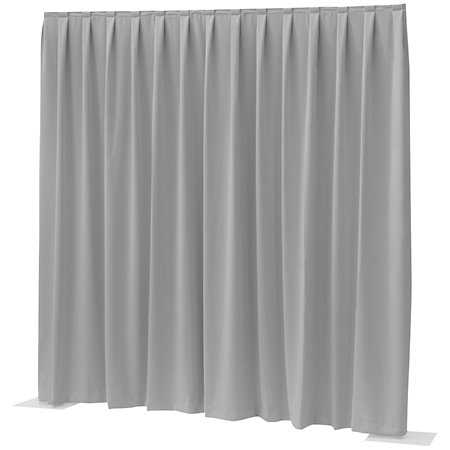 89446 Rideau Gris Plissé Dimout 330 x 300 cm Wentex