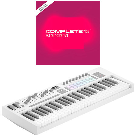 Novation Launchkey 49 MK4 White + Komplete 15 Standard Upgrade