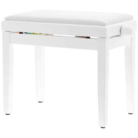 Quik Lok PB010WH Banquette piano White Brillant