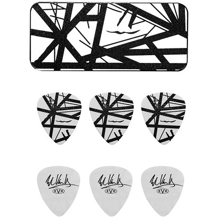 Dunlop EVHPT03 Eddie Van Halen Stripes Boîte de 6