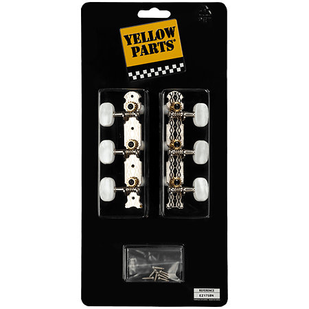 EZ1758N Mécaniques platines nickel boutons plastiques (lot de 2) Yellow Parts