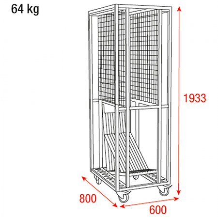 89613 Transport Trolley Wentex