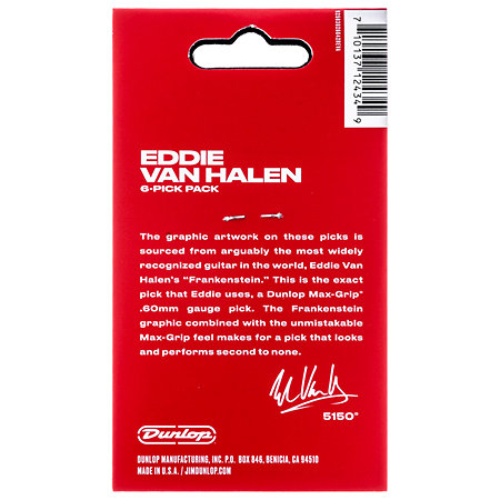 Dunlop EVHP02 EVH Frankenstein 0,60 mm Sachet de 6