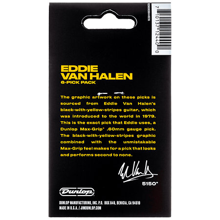 Dunlop EVHP04 EVH VH II 0,60 mm Sachet de 6