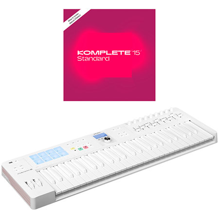 Arturia KeyLab Essential MK3 49 Alpine White Limited Edition + Komplete 15 Standard Upgrade