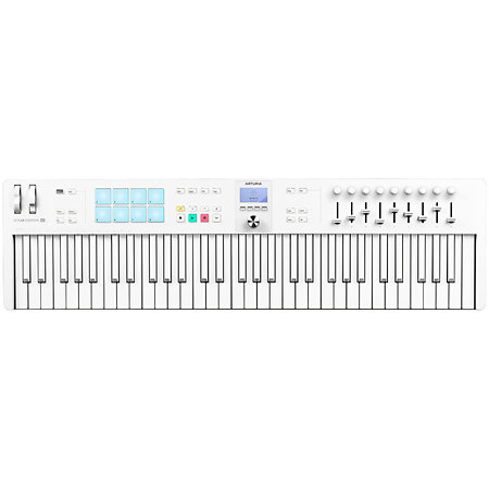 KeyLab Essential MK3 61 Alpine White Limited Edition + Komplete 15 Standard Upgrade Arturia