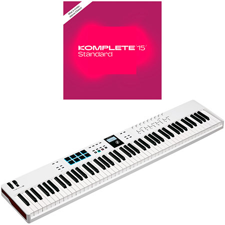 Arturia KeyLab Essential MK3 88 White + Komplete 15 Standard Upgrade