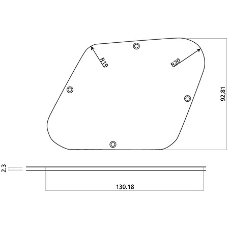 EZ2123 Plaque arrière de potentiomètres Les Paul ivoire Yellow Parts