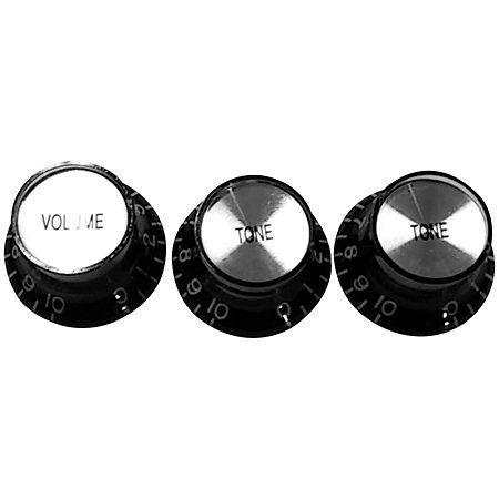 Yellow Parts EZ2215B Boutons de potentiomètre type SG noir (lot de 3)