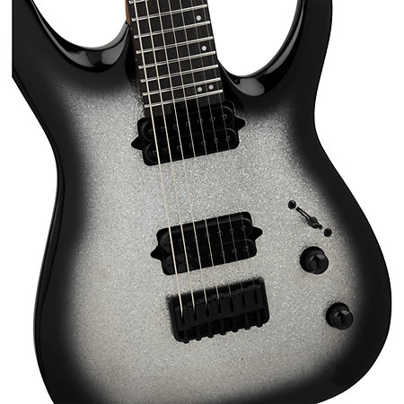 Pro Series Signature Misha Mansoor Juggernaut HT7 EB Silverburst Sparkle + Housse Jackson