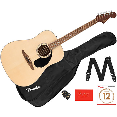 Fender Pack California Standard Redondo Spruce Natural + Housse