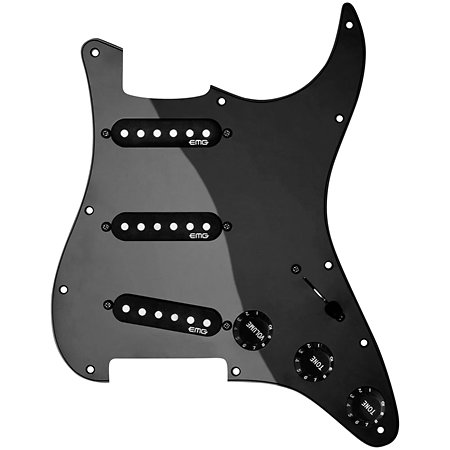 RA2 BLK Pro-Series Pickguard Set Black EMG