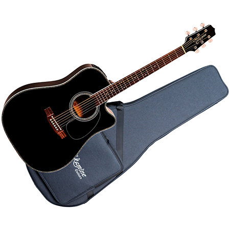 Takamine EF341DX Dreadnought CW Black