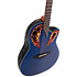 CE44P 8TQ G Guitar Celebrity Elite Plus Mid Cutaway Blue Transparent Quilt Ovation