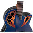 CE44P 8TQ G Guitar Celebrity Elite Plus Mid Cutaway Blue Transparent Quilt Ovation