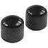 EZ1223B Boutons de potentiomètres forme dôme métal noir (lot de 2) Yellow Parts