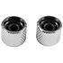 EZ1223C Boutons de potentiomètre forme dôme métal chrome (lot de 2) Yellow Parts
