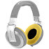 Jeu de coussins HDJ-2000 VELOUR Yellow Zomo