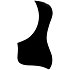 EZ2112B Pickguard folk noir Yellow Parts