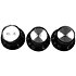 EZ2215B Boutons de potentiomètre type SG noir (lot de 3) Yellow Parts