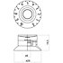 EZ2215B Boutons de potentiomètre type SG noir (lot de 3) Yellow Parts