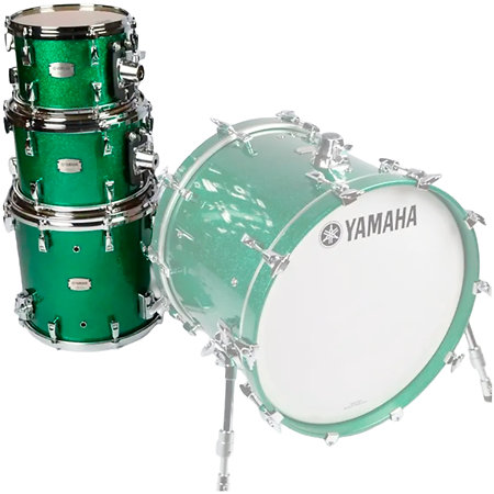 Yamaha AMP6F3 Pack Absolute Hybrid Maple Jade Green Sparkle 10''+12''+16''