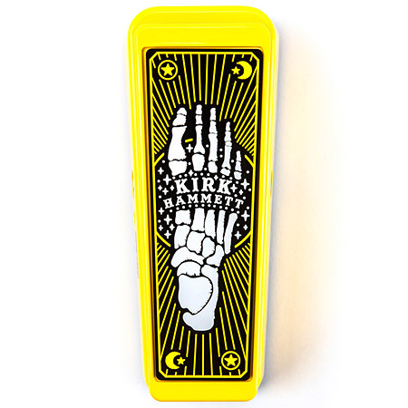 KH95Y Kirk Hammett Signature Cry Baby Wah Yellow Sparkle Limited  Edition Dunlop