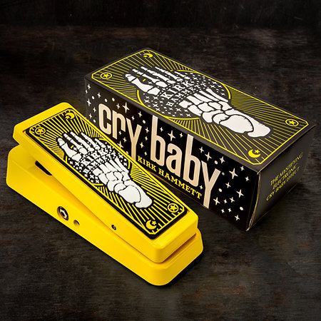 KH95Y Kirk Hammett Signature Cry Baby Wah Yellow Sparkle Limited  Edition Dunlop