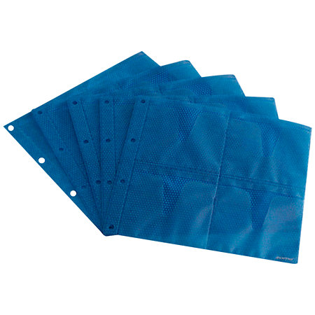 Zomo CD Sleeve 10 x 8 CDs Premium Edition Bleu