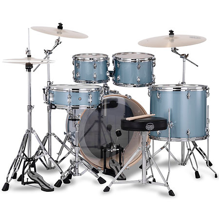 VE5294FTVJ Venus 22" 5 Fûts Aqua Blue Sparkle + Pack 3 Cymbales Mapex