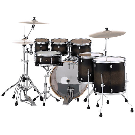 Pearl Decade Maple Rock 22" 5 fûts Satin Black Burst + HWP-830