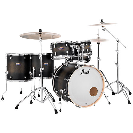 Pearl Decade Maple Rock 22" 6 fûts Satin Black Burst + HWP-830